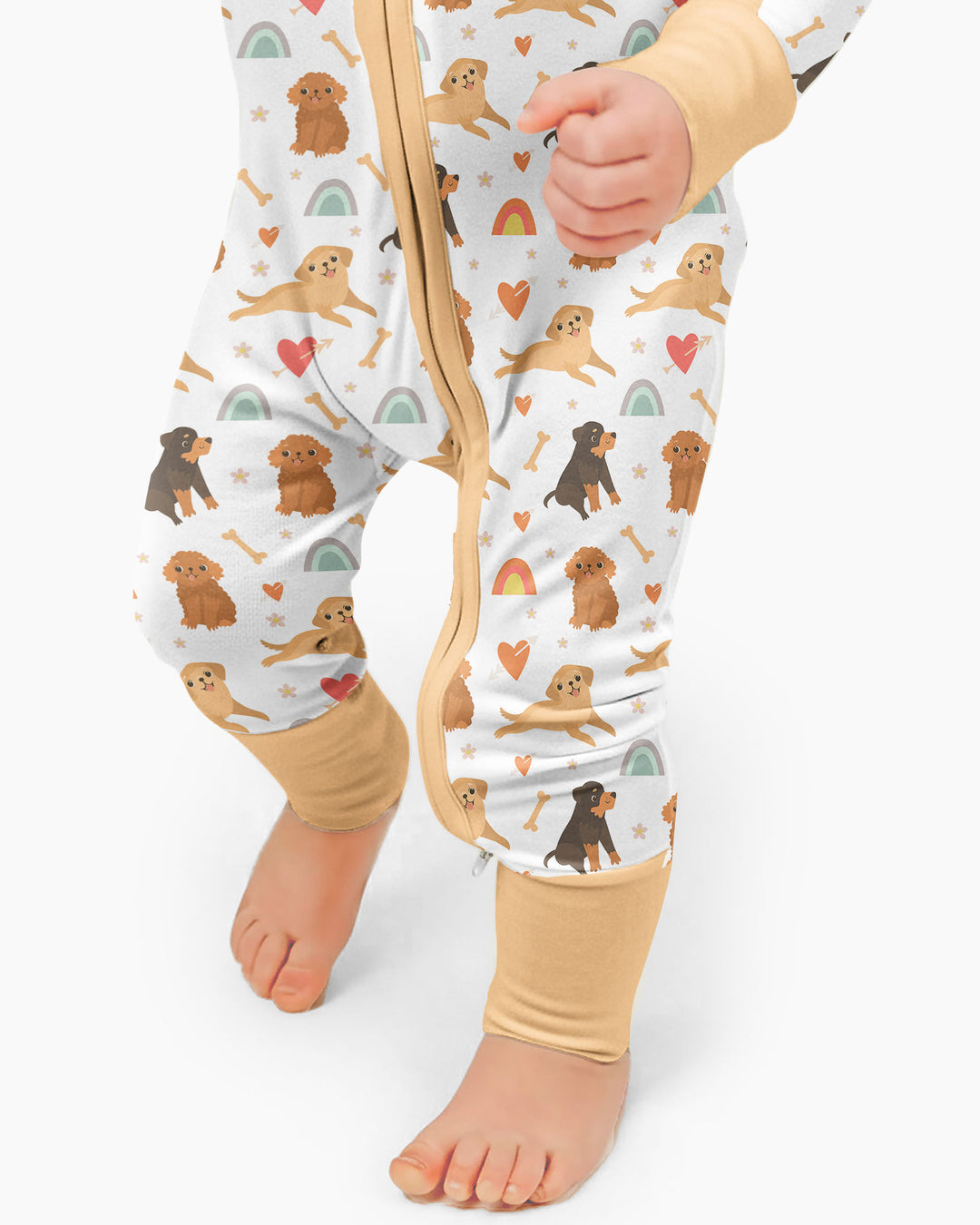 Brown Dogs Bamboo Convertible Zippered Romper