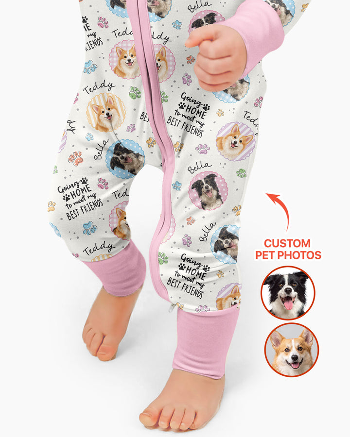 Custom Pet Photo My First Best Friend Bamboo Convertible Zippy