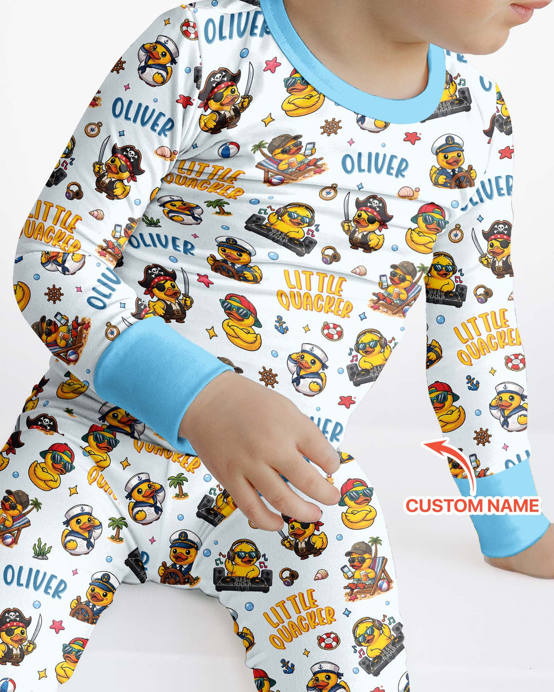 Little Quacker Bamboo Two Piece Long Sleeve Pajama Set