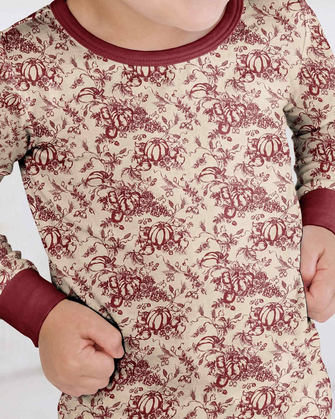 Conjunto de pijama de dos piezas de bambú con mangas largas, plantilla PERSONALIZADA
