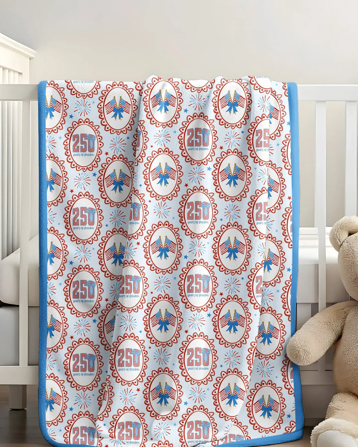 Patriotic CoquetteBamboo Blanket