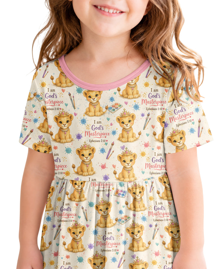 I Am God's Masterpiece Bamboo Twirl Dress