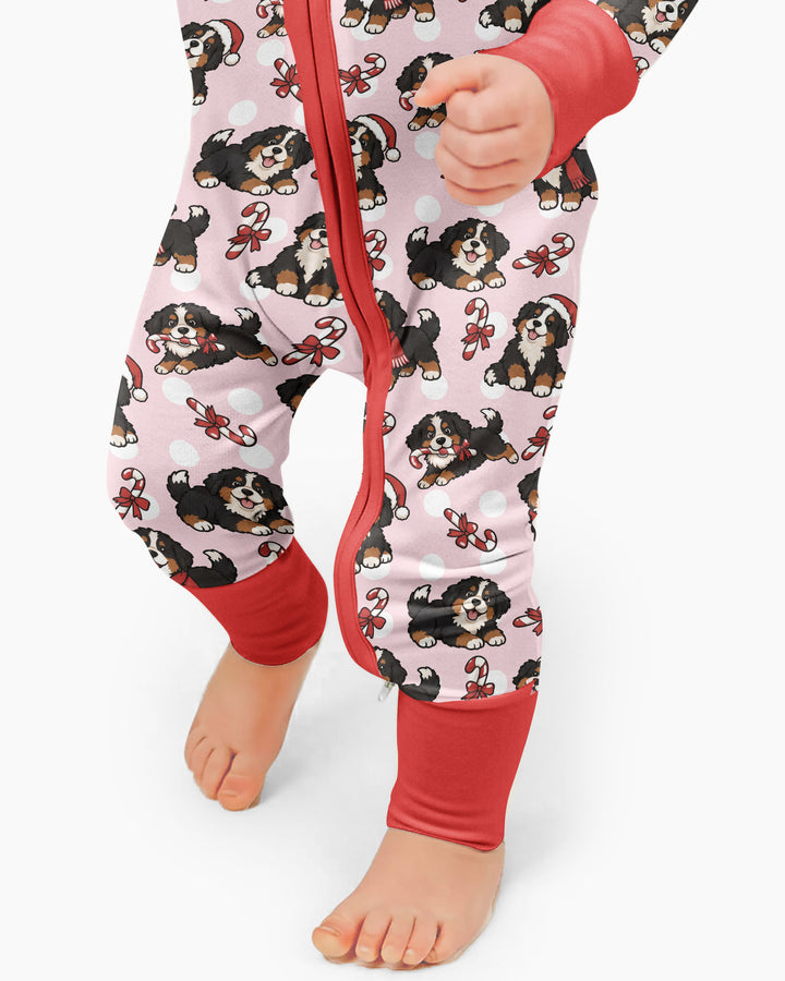 Holiday Bernese Mountain Christmas Dog Bamboo Convertible Zippy