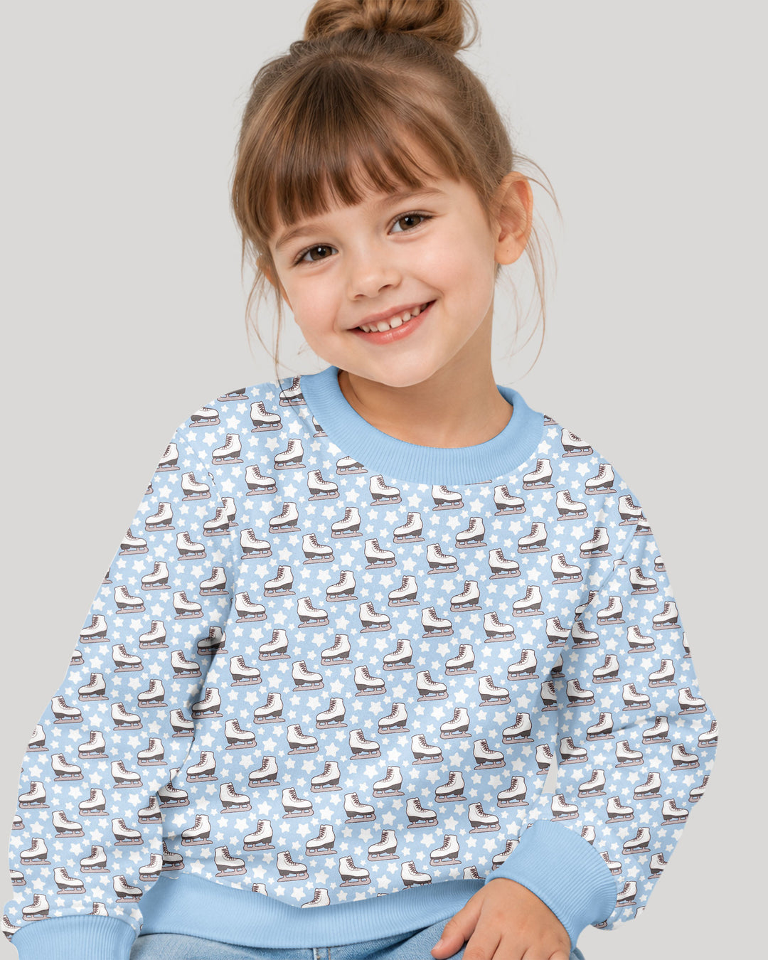 Ice Skating Bamboo Crewneck Sweatshirt
