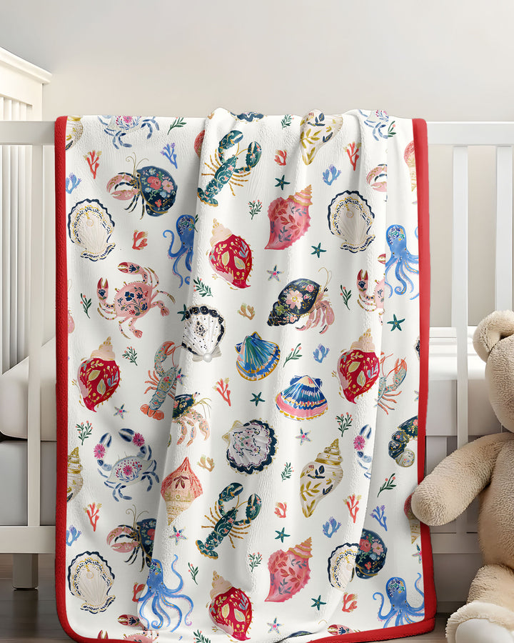 Preppy Coastal Bamboo Blanket