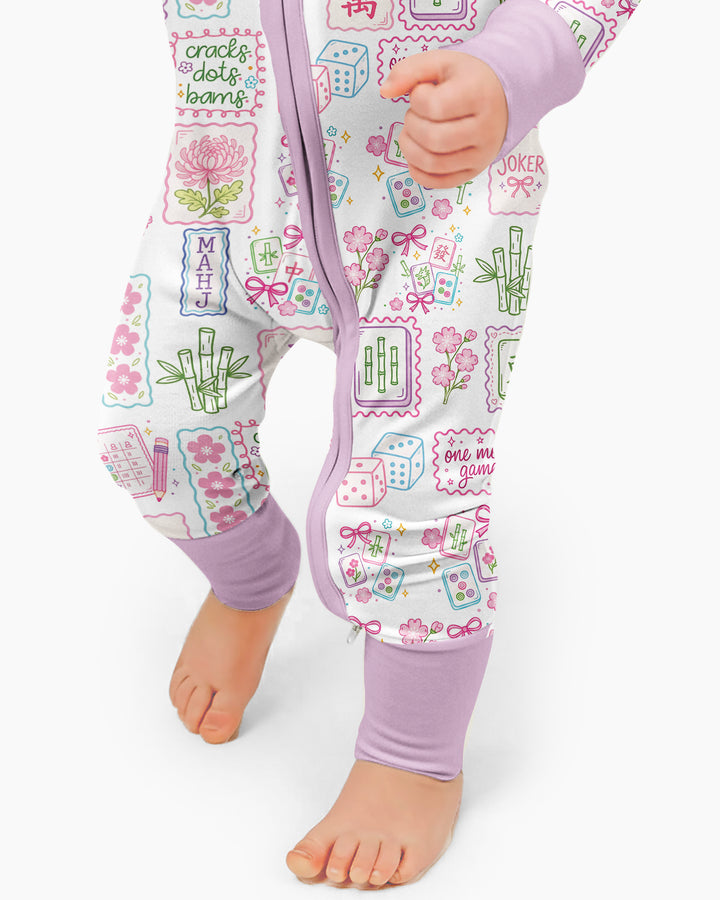 Cracks, Dots & Bams Mommy & Me Matching Bamboo Convertible Zippy