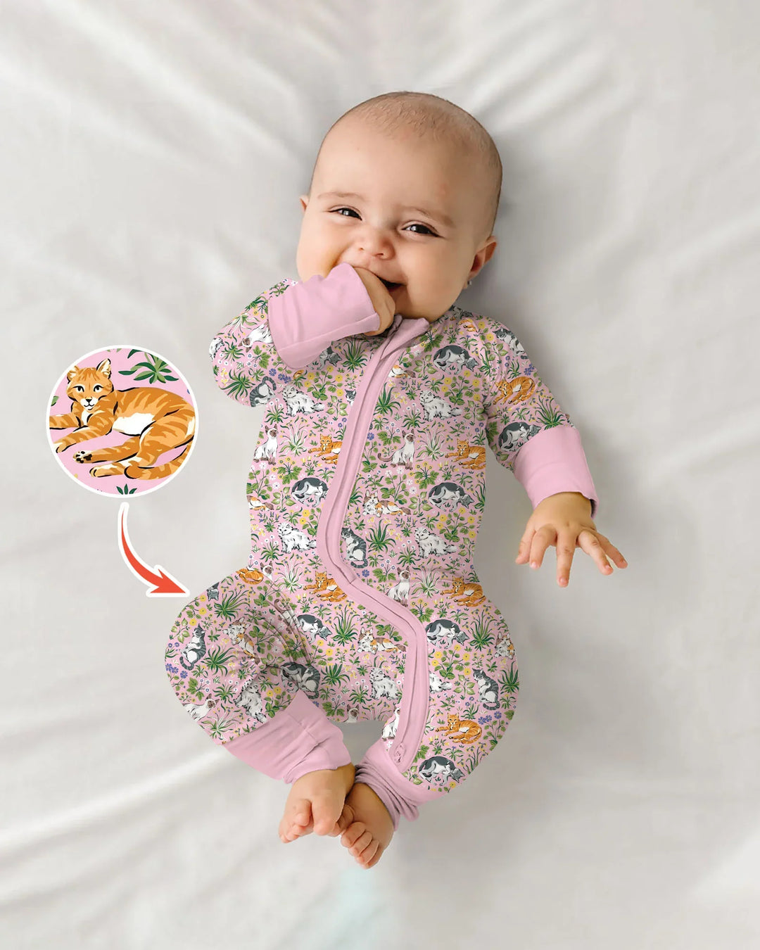 Gerippte Babykleidung mit individuellem Foto - Weich &amp; Skizzenhaft