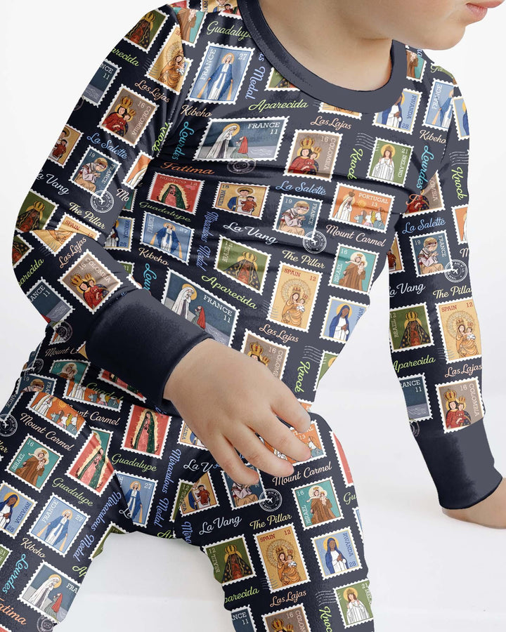 Our Lady, Around the World Bamboo Two Piece Long Sleeve Pajama Set