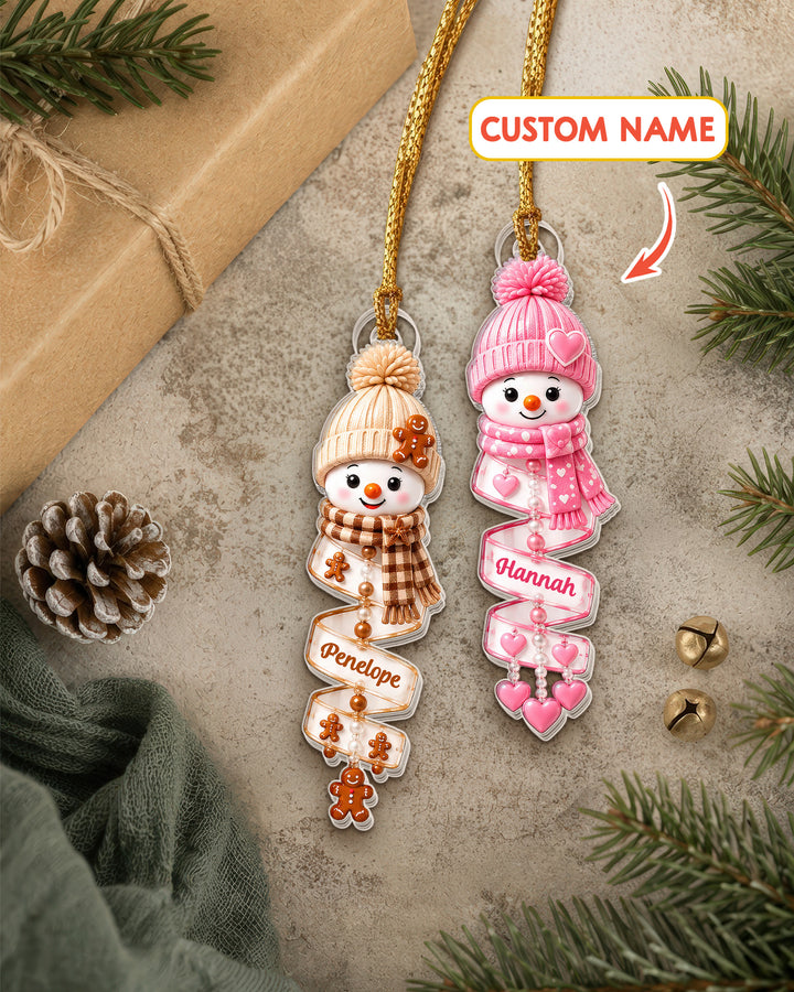 Snowman Christmas - Personalized Acrylic Ornament