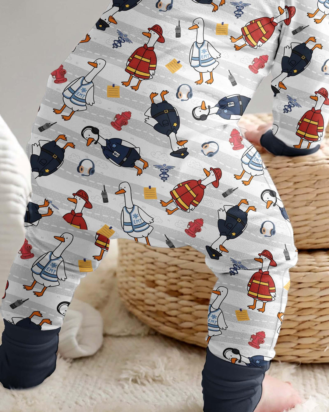 Gerippte Babykleidung mit individuellem Foto - Weich &amp; Skizzenhaft