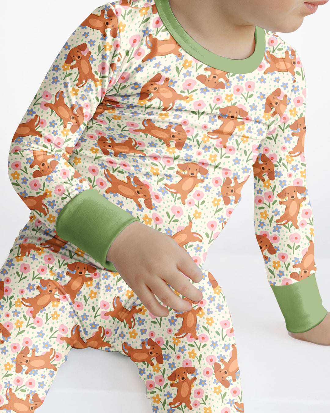 Conjunto de pijama de dos piezas de bambú de manga larga
