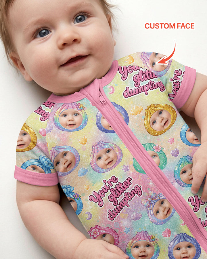 Plantilla PERSONALIZADA de Bambú Pijama Corto con Cremallera