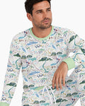 Whimsical Psalms 23 Map Bamboo Men's Pajama Set