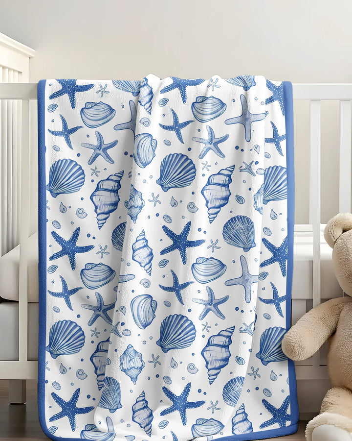 Coastal Charm Family Matching Bamboo Blanket