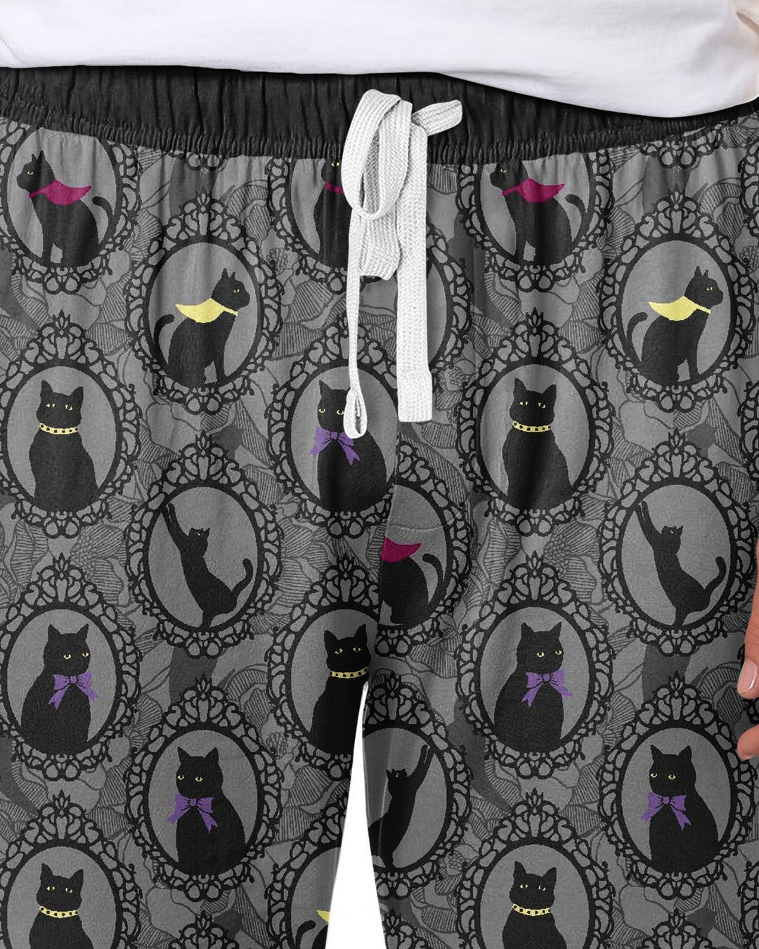 Midnight Cat Parade Bamboo Men's Pajama Set