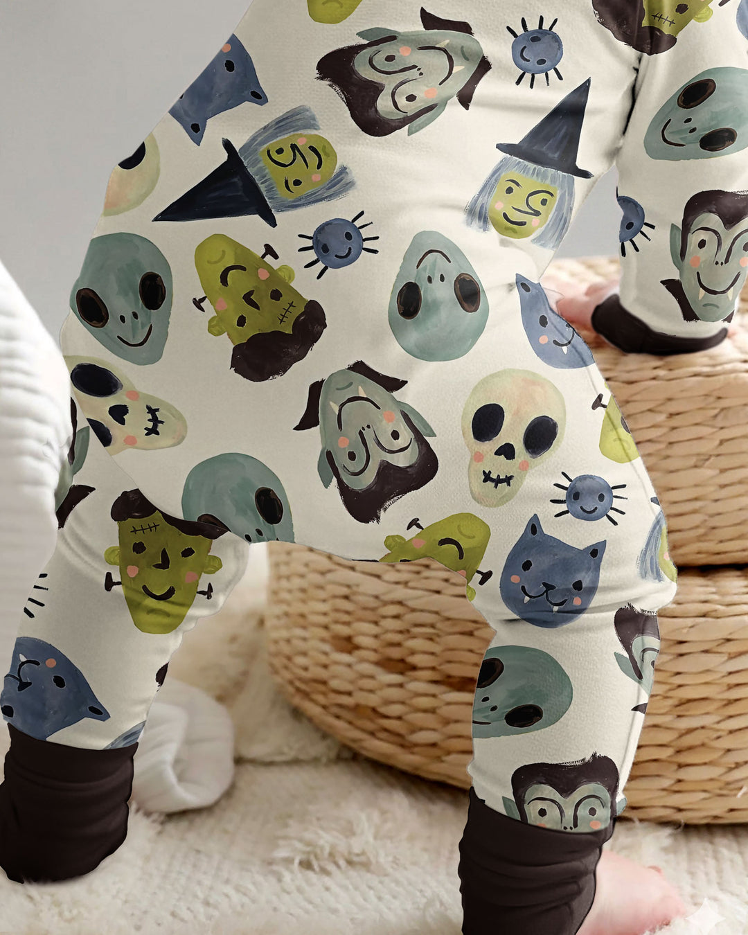 Halloween Face Bamboo Convertible Zippy
