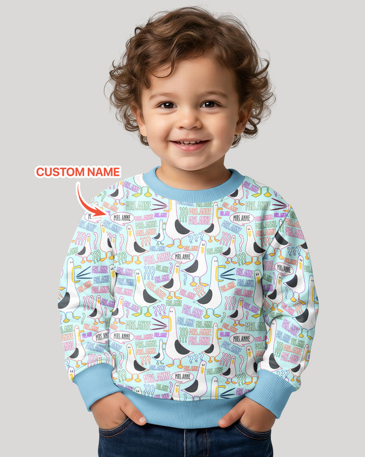 Sudadera de cuello redondo de bambú con plantilla personalizada