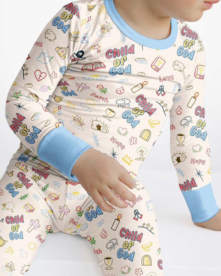 A Child Of God Family Matching Bamboo Two Piece Long Sleeve Pajama Set