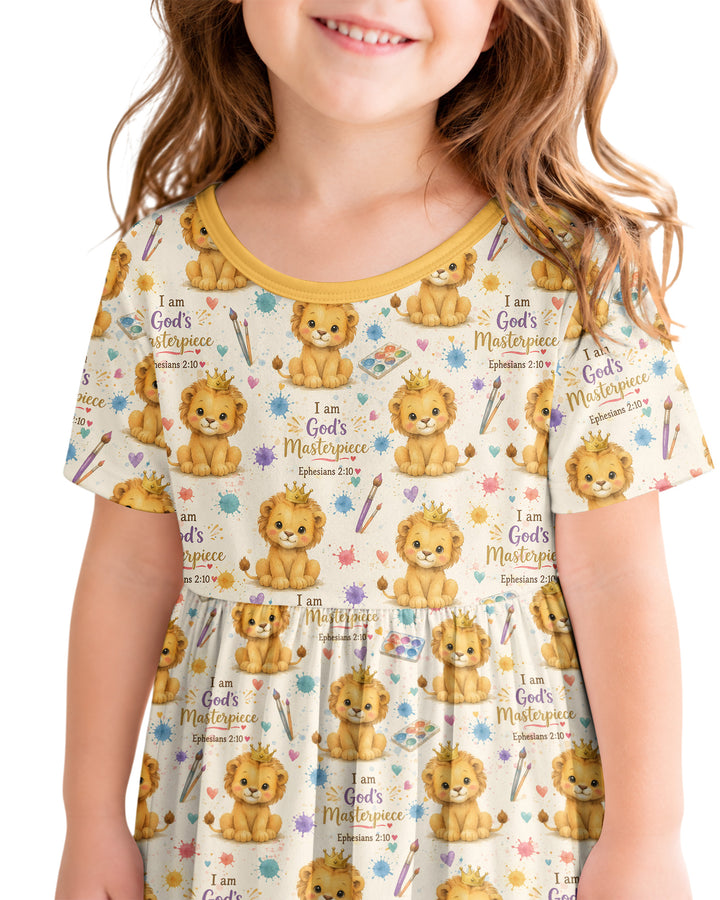 I Am God's Masterpiece Bamboo Twirl Dress
