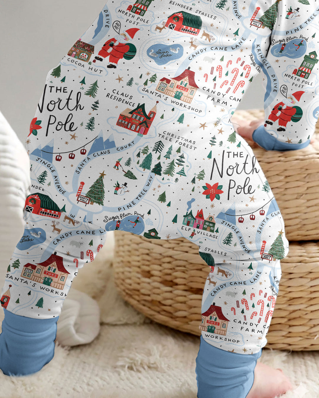 The North Pole Map Bamboo Convertible Zippy