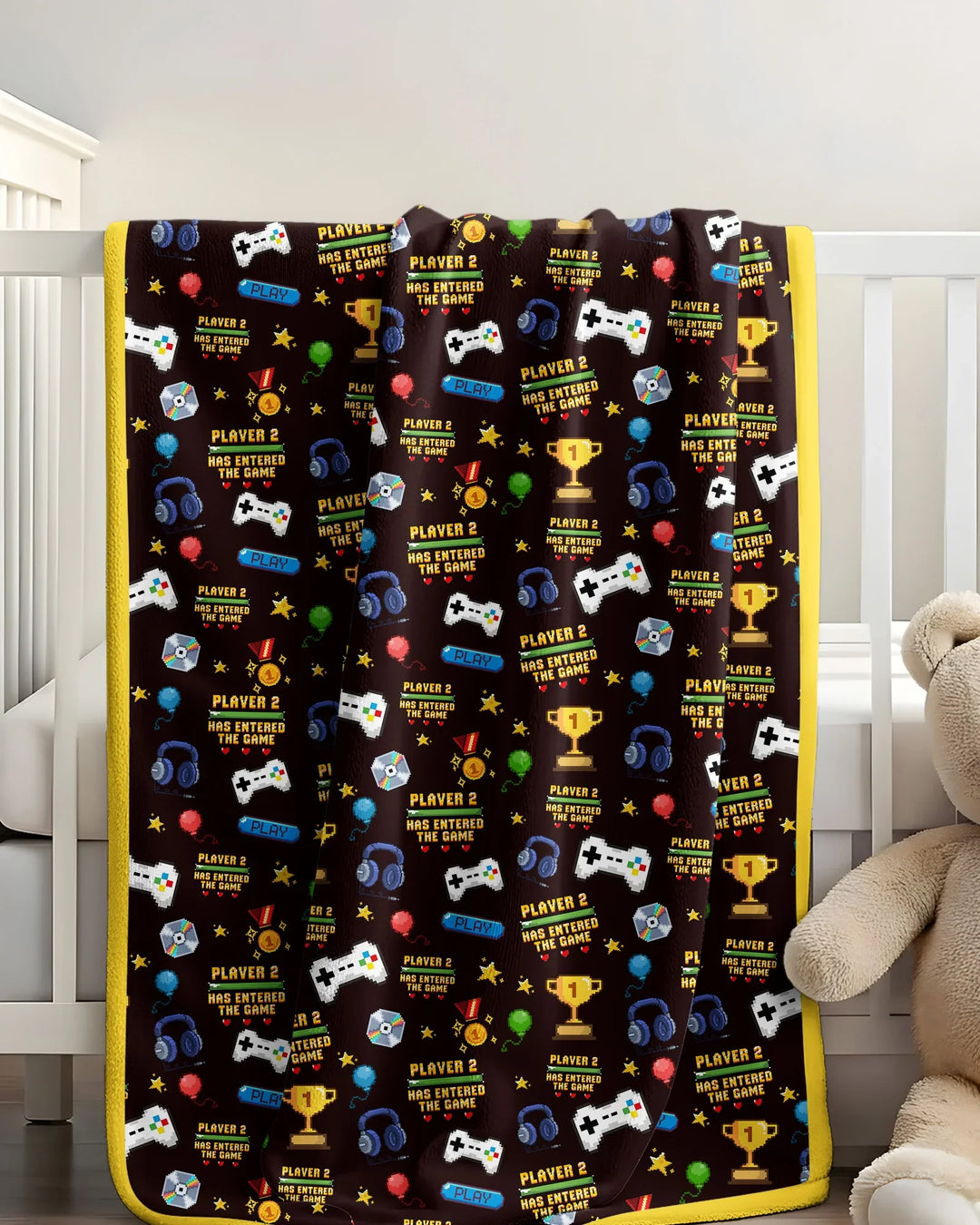 Leveled Up Daddy & Me Matching Bamboo Blanket