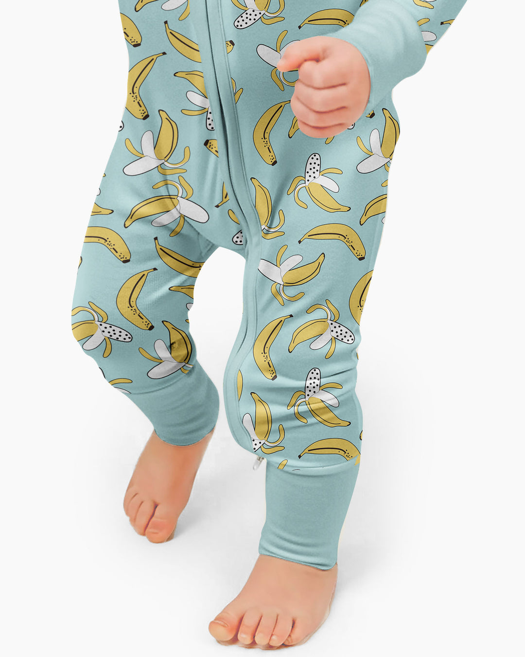 Bananas Bamboo Convertible Zippered Romper