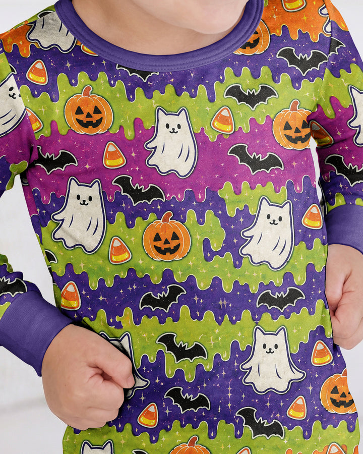 Spooky Slime Cuties Bamboo Two Piece Long Sleeve Pajama Set