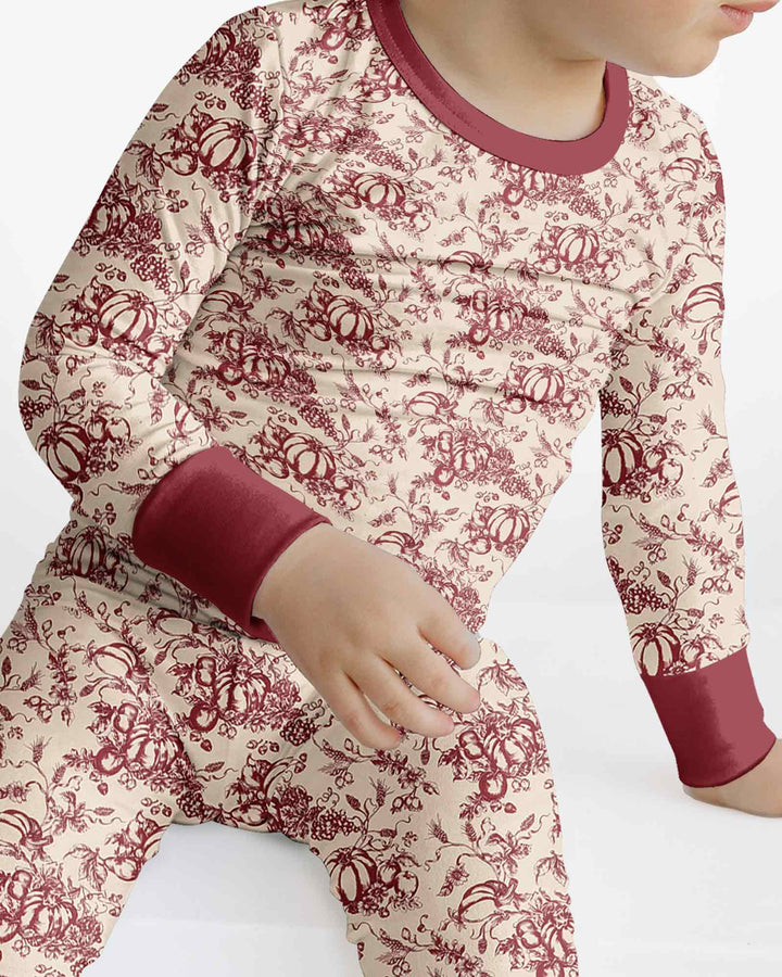 Conjunto de pijama de dos piezas de bambú con mangas largas, plantilla PERSONALIZADA