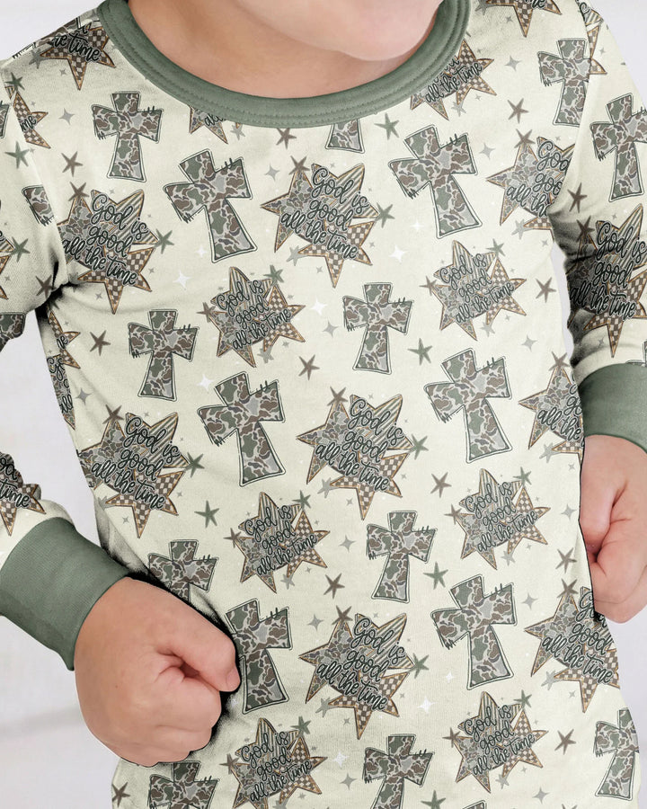 Conjunto de pijama de dos piezas de bambú con mangas largas, plantilla PERSONALIZADA