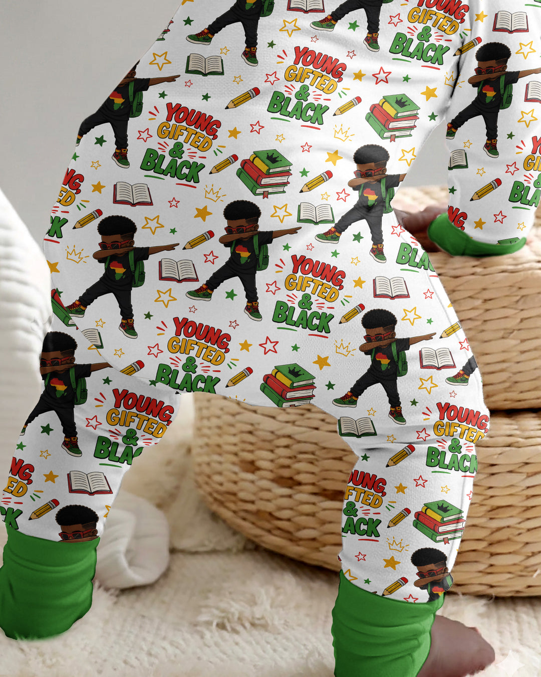 Gerippte Babykleidung mit individuellem Foto - Weich &amp; Skizzenhaft