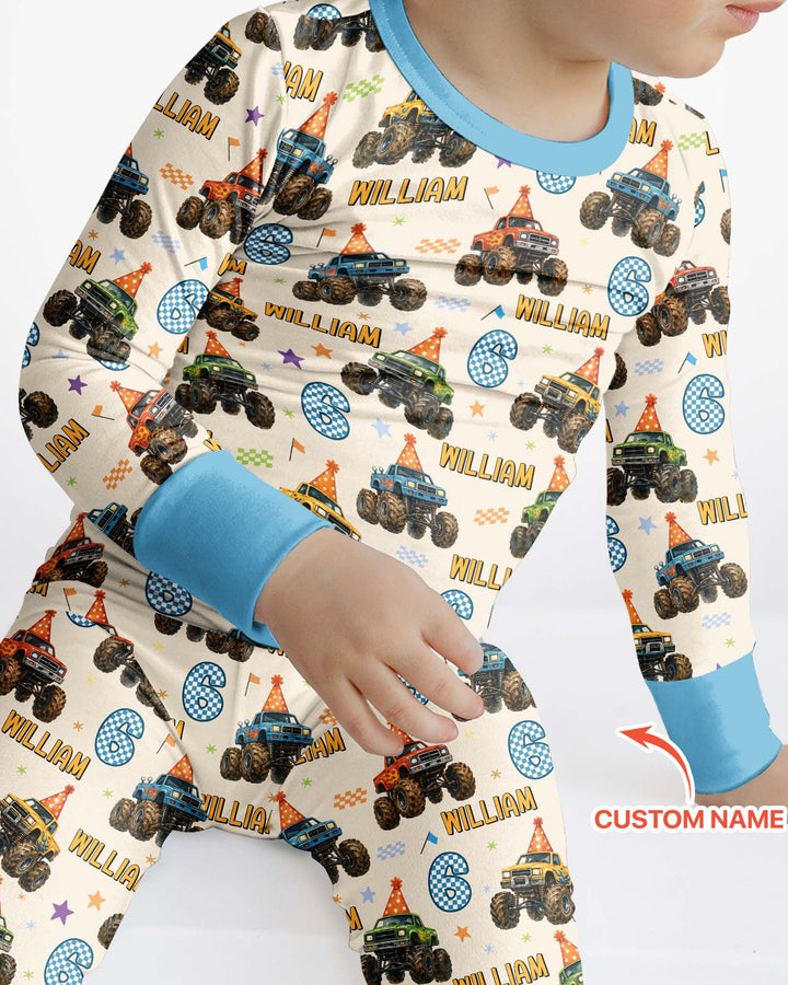 Conjunto de pijama de dos piezas de bambú con mangas largas, plantilla PERSONALIZADA