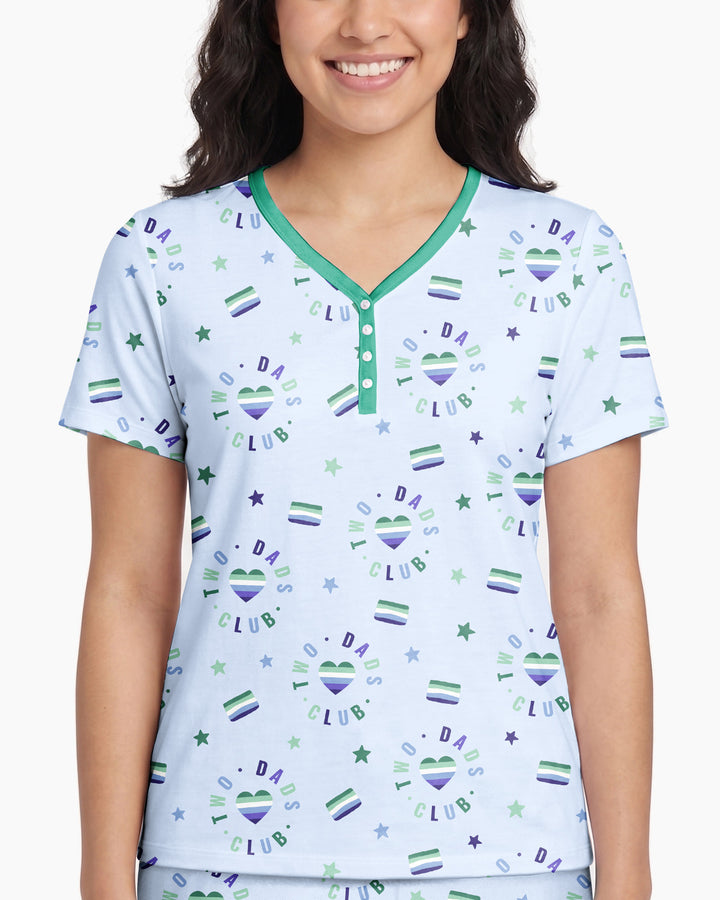 Love Makes Family Bamboo Women Short Sleeve Short Pajama Set