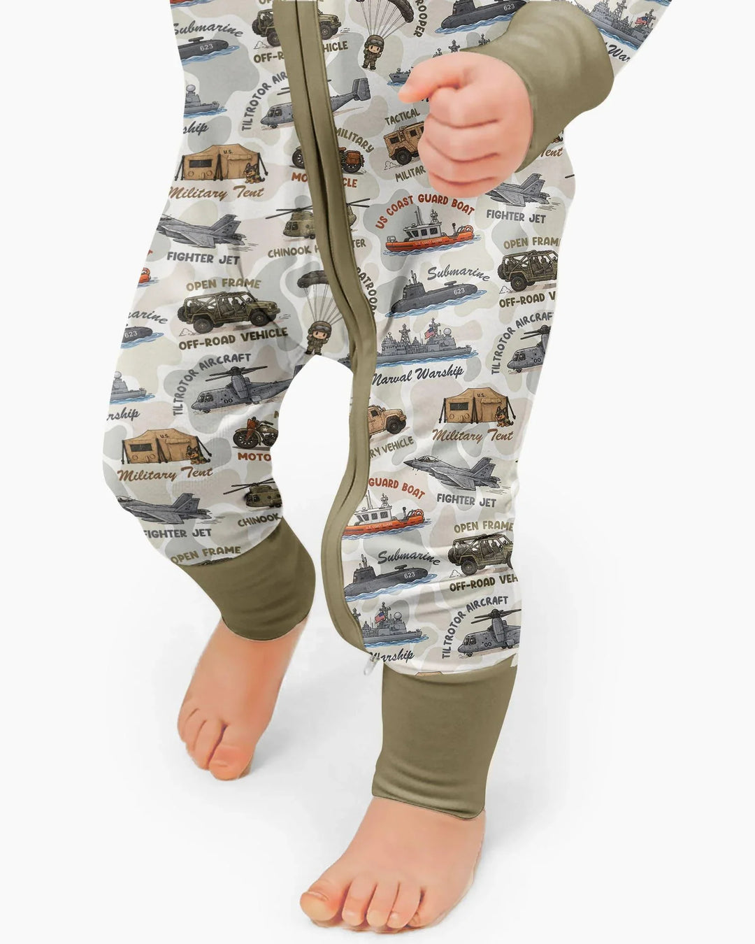 Little Hero Military Family Matching Bamboo Convertible Zippy