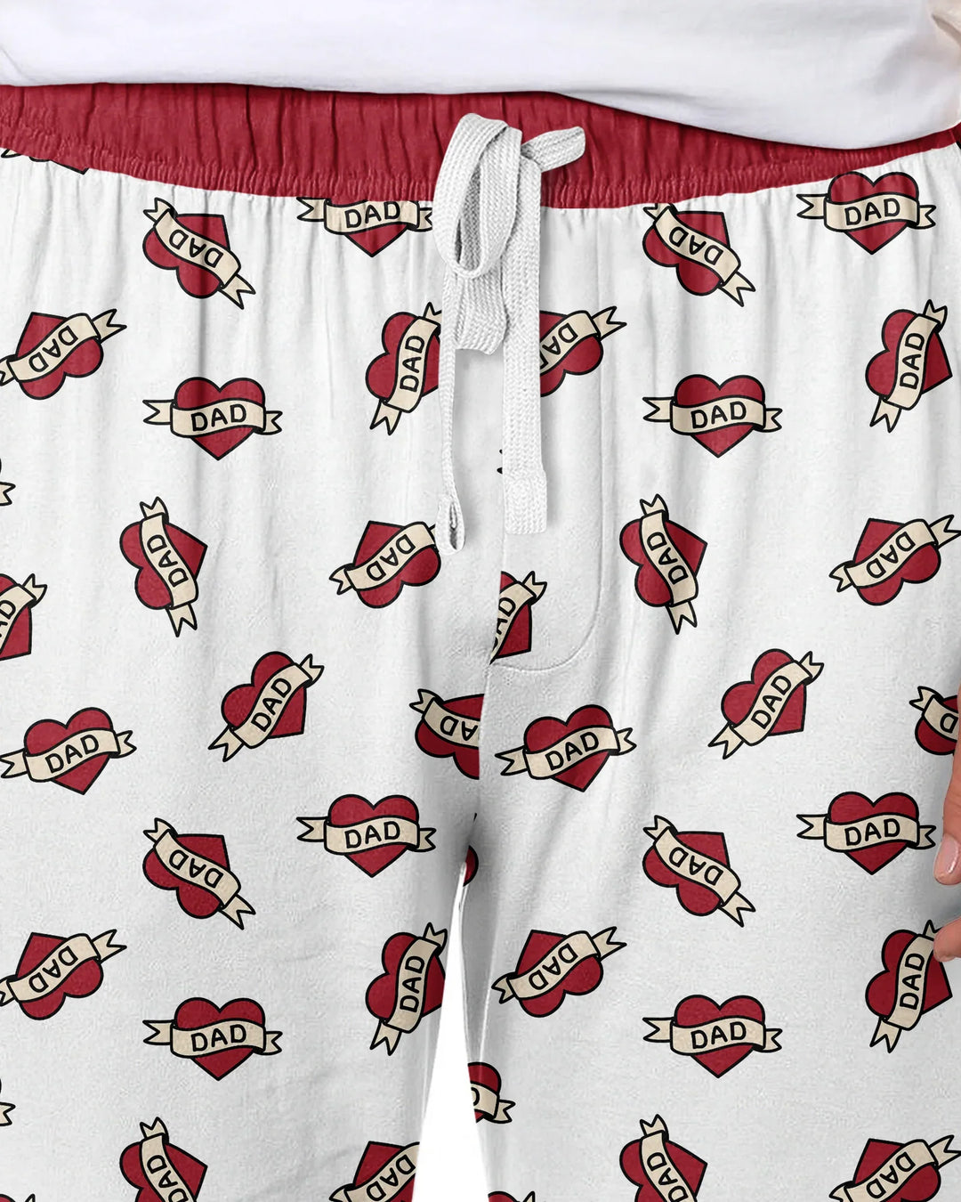 Old School Dad Hearts Daddy & Me Matching Bamboo Men's Pajama Set