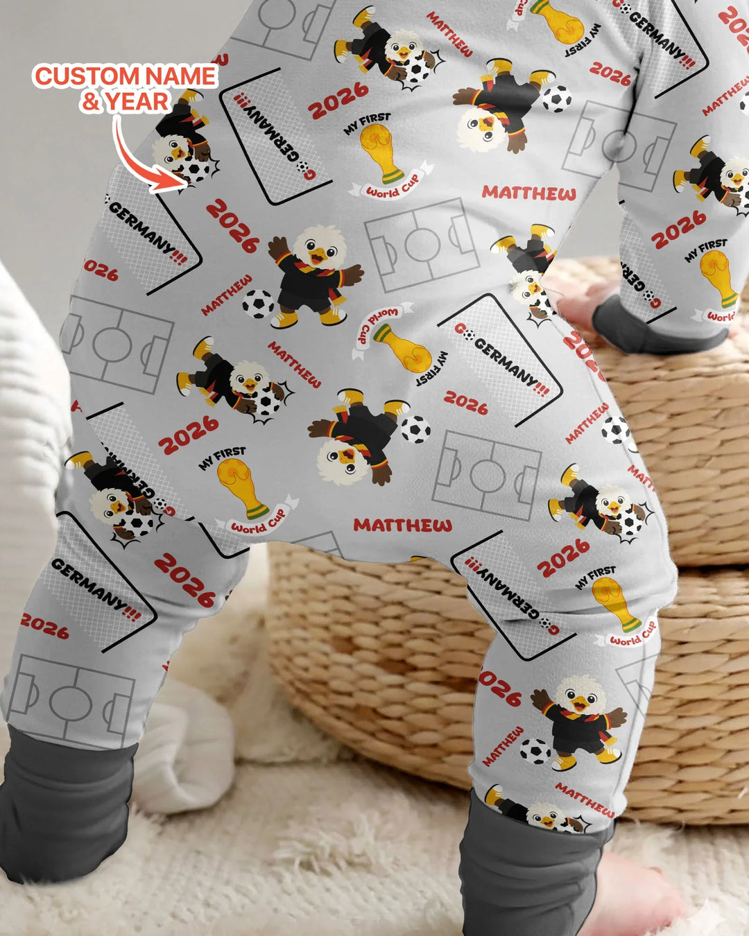 Gerippte Babykleidung mit individuellem Foto - Weich &amp; Skizzenhaft