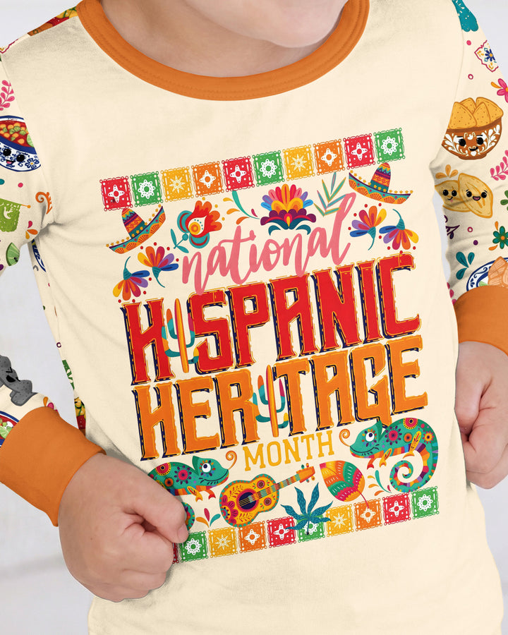 Hispanic Heritage Fiesta Bamboo Two Piece Long Sleeve Pajama Set