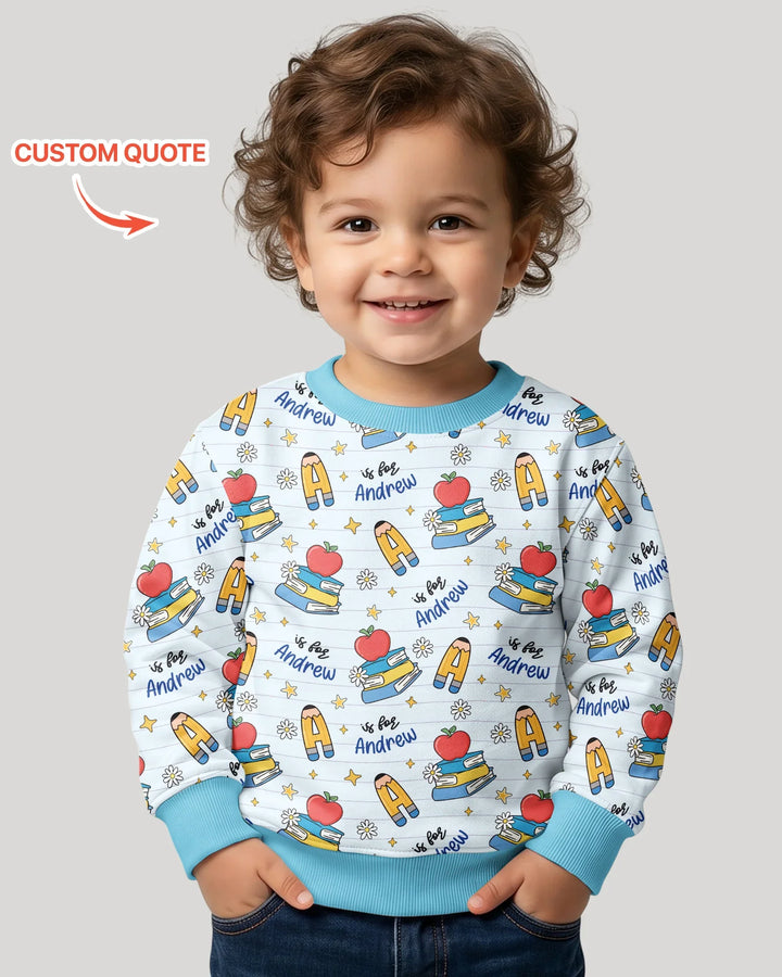 Sudadera de cuello redondo de bambú con plantilla personalizada