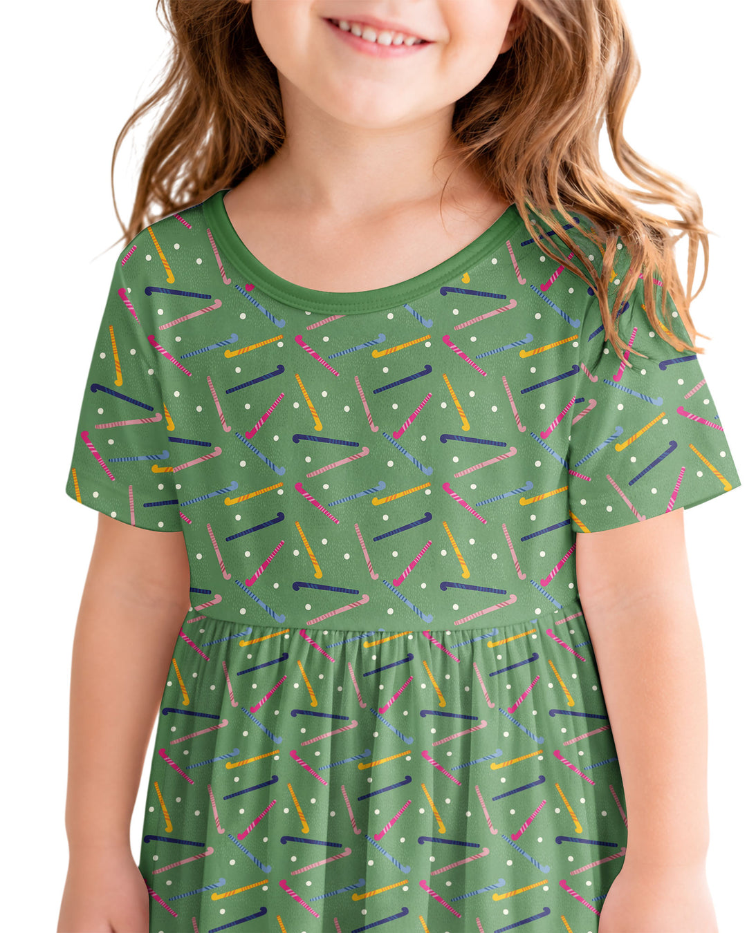Field Hockey Fun Bamboo Twirl Dress