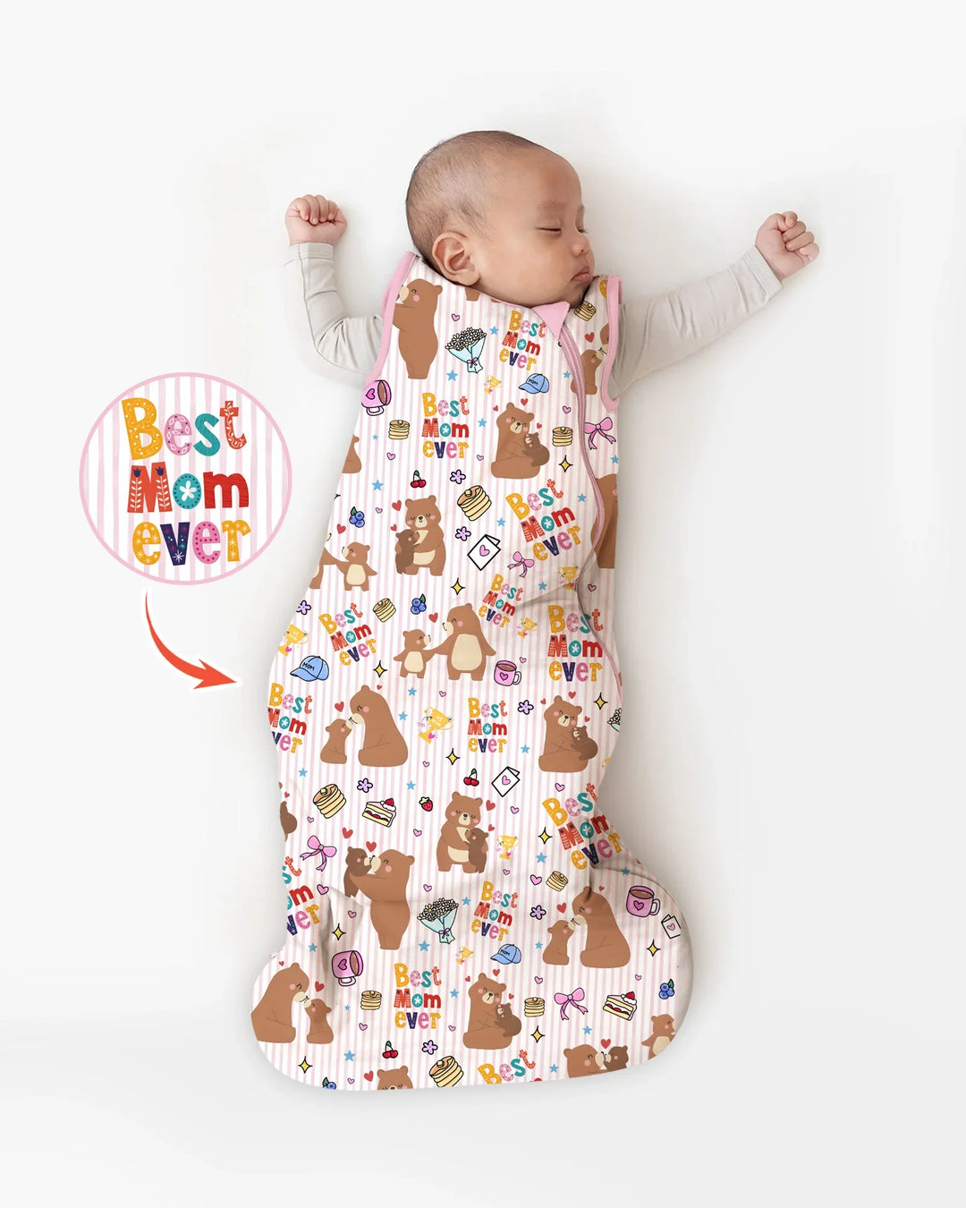 Best Mama Bear Ever Family Matching Bamboo Sleep Bag