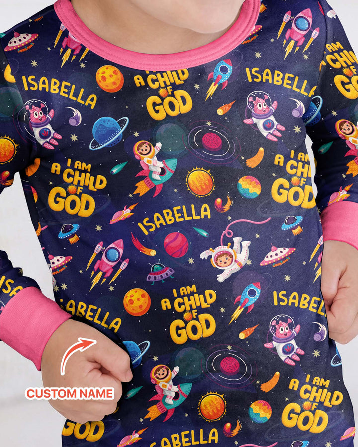 Child Of God Bamboo Two Piece Long Sleeve Pajama Set