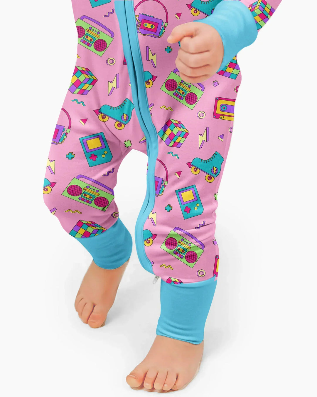 80s Retro Neon Bamboo Convertible Zippy