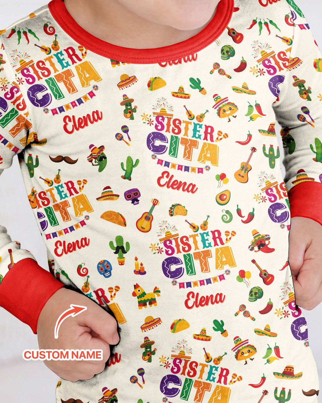 My First Fiesta Bamboo Two Piece Long Sleeve Pajama Set