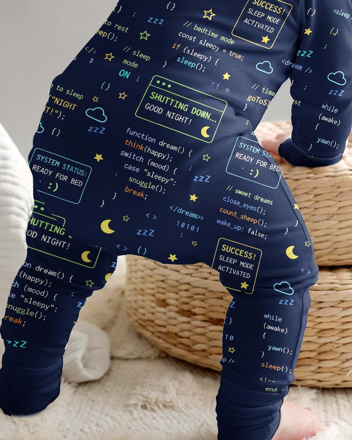 Mono elástico de bambú convertible con cremallera para padre e hijo a juego "It Techy"