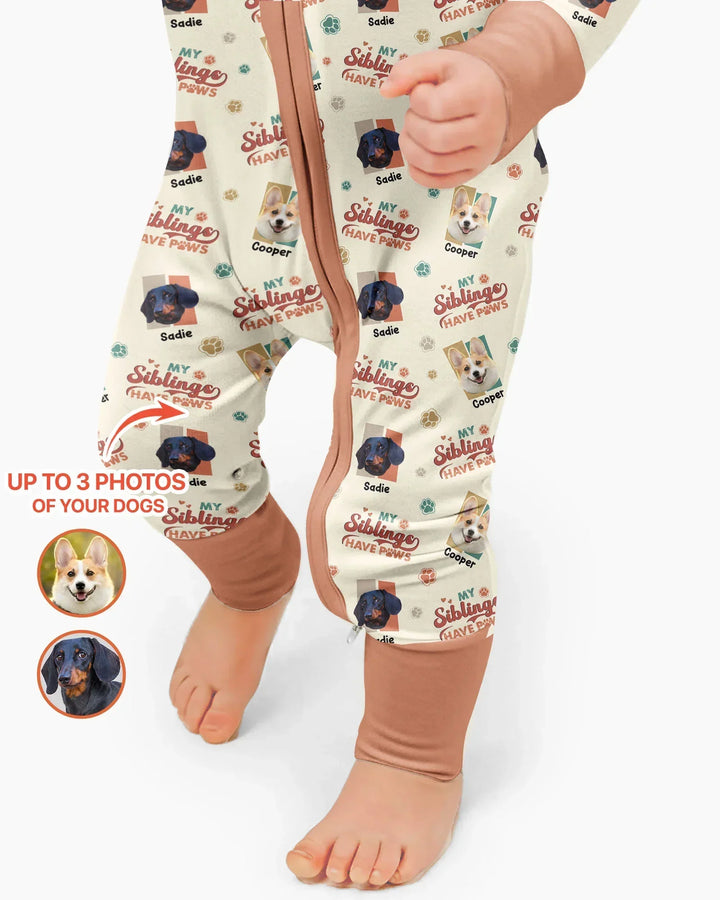 Custom Dog Photos "My Siblings Have Paws"  Bamboo Convertible Zippy