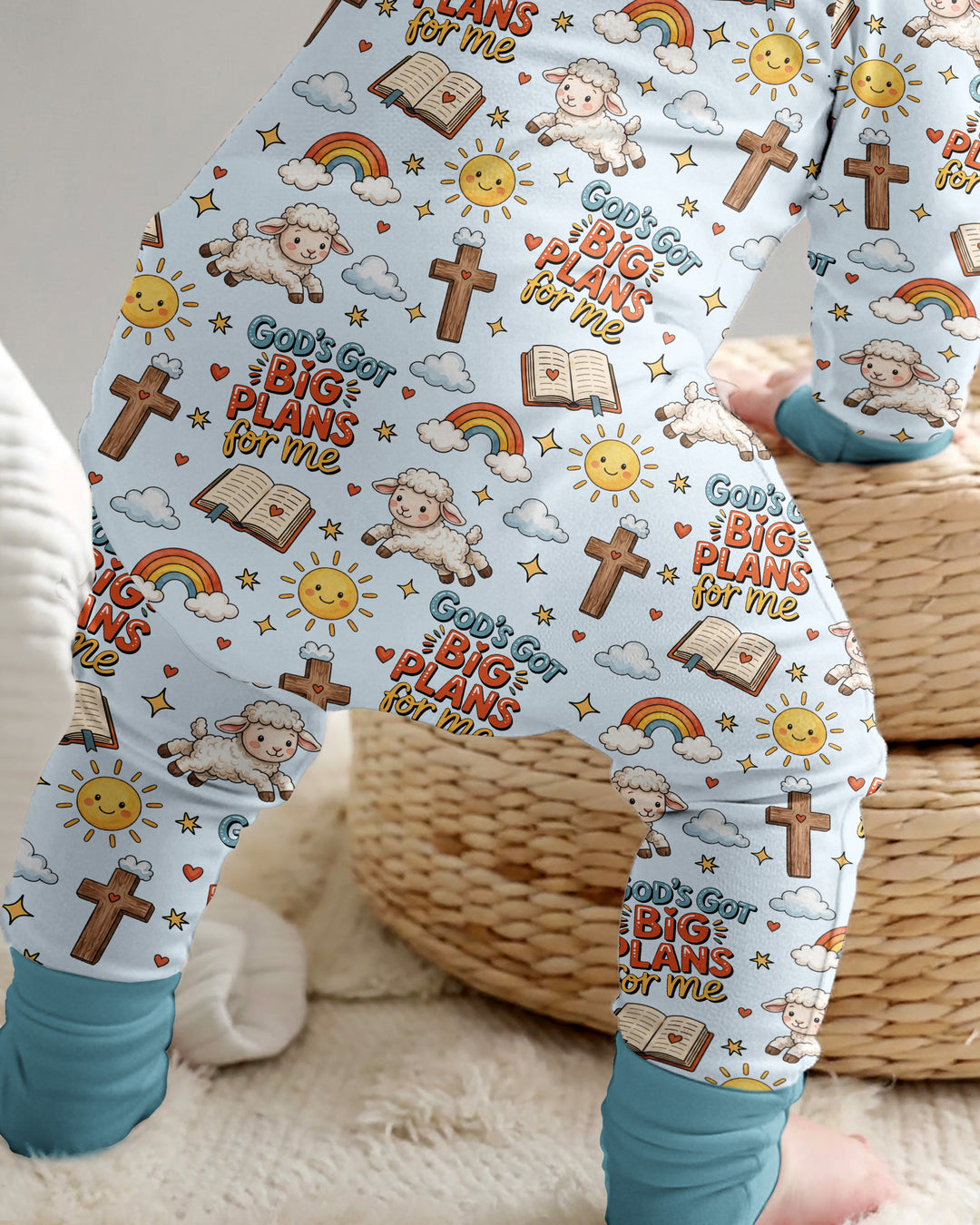 Gerippte Babykleidung mit individuellem Foto - Weich &amp; Skizzenhaft