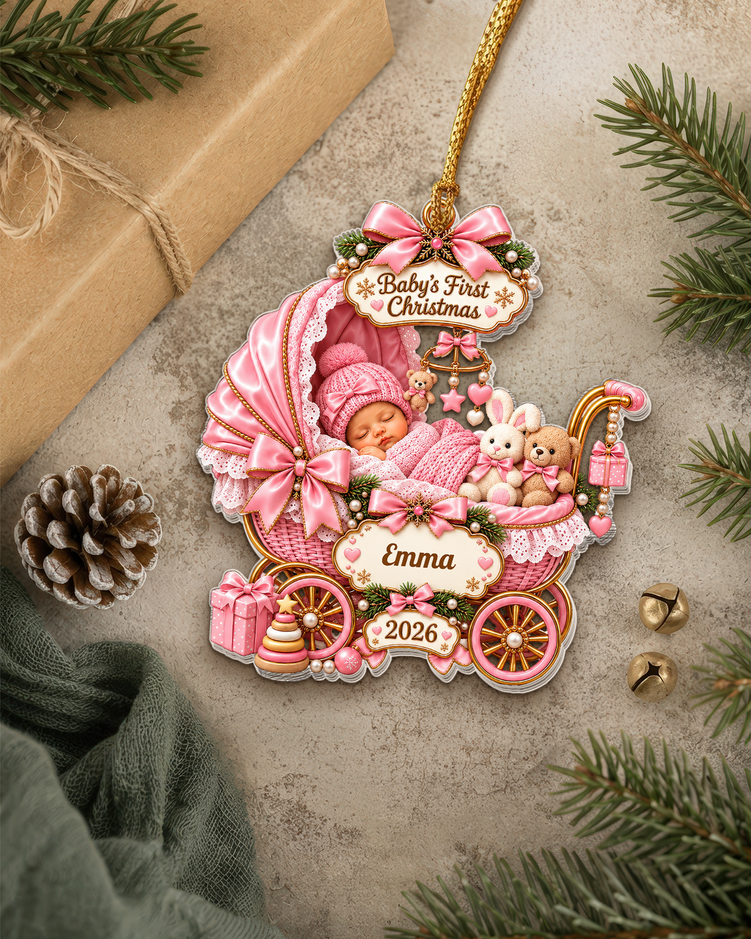 First Christmas 2026 - Personalized Acrylic Ornament