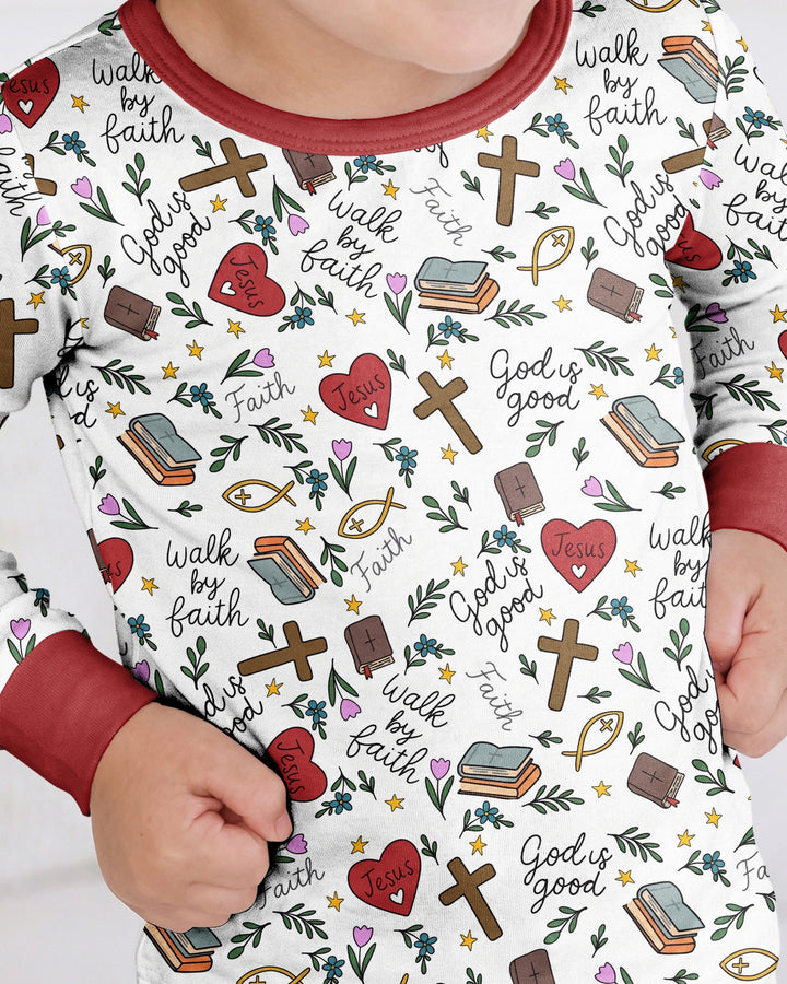 Conjunto de pijama de dos piezas de bambú con mangas largas, plantilla PERSONALIZADA