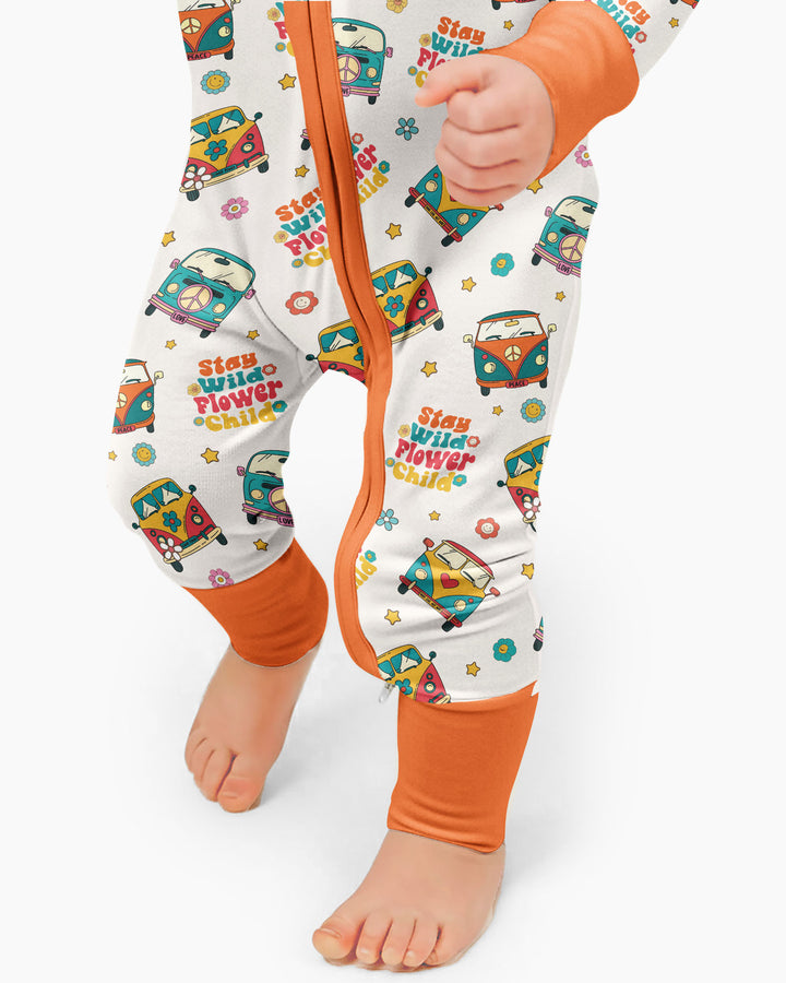 Stay Wild Flower Child Bamboo Convertible Zippy