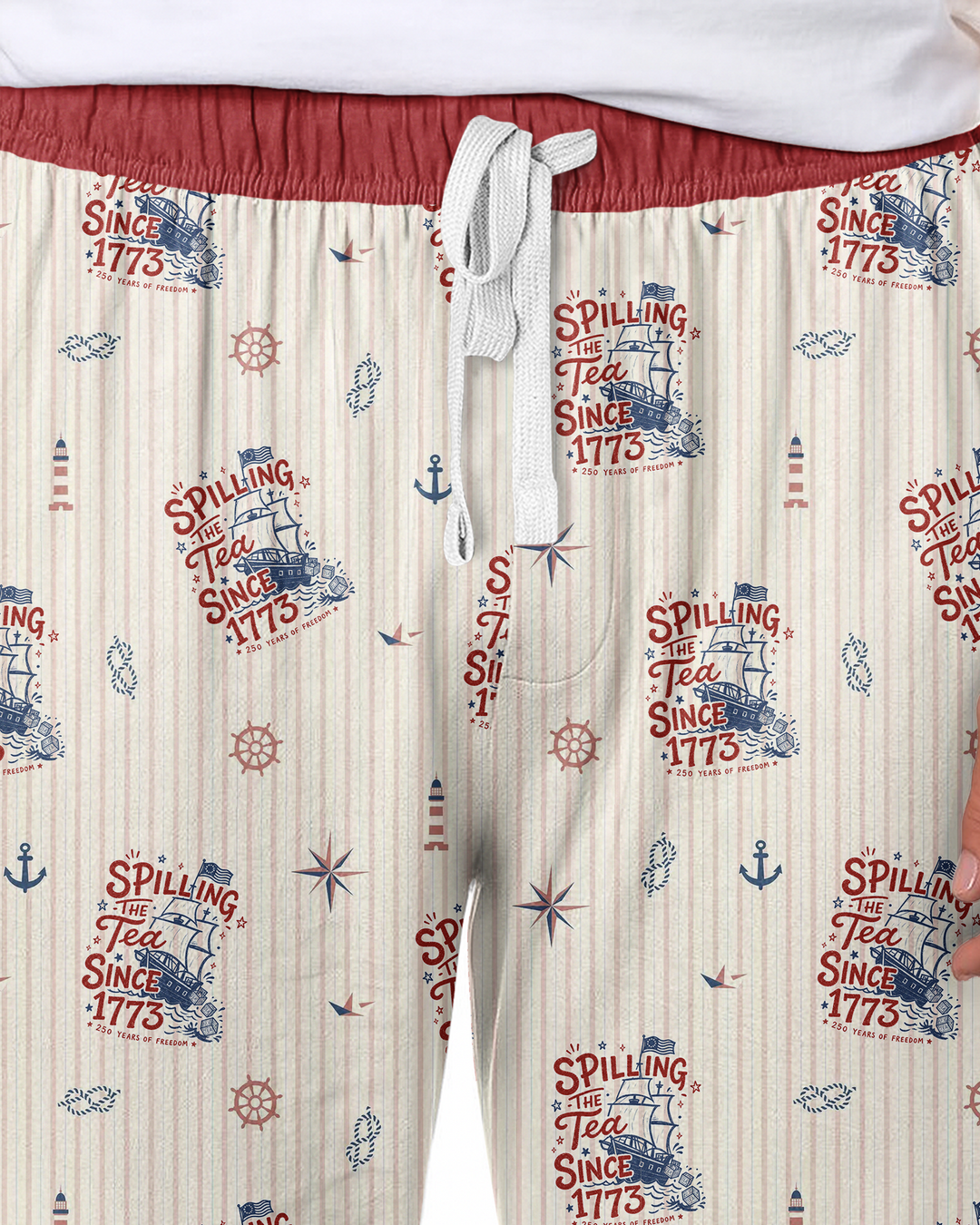 Spilling The Tea Since 1773 Family Matching Bamboo Men's Pajama Set