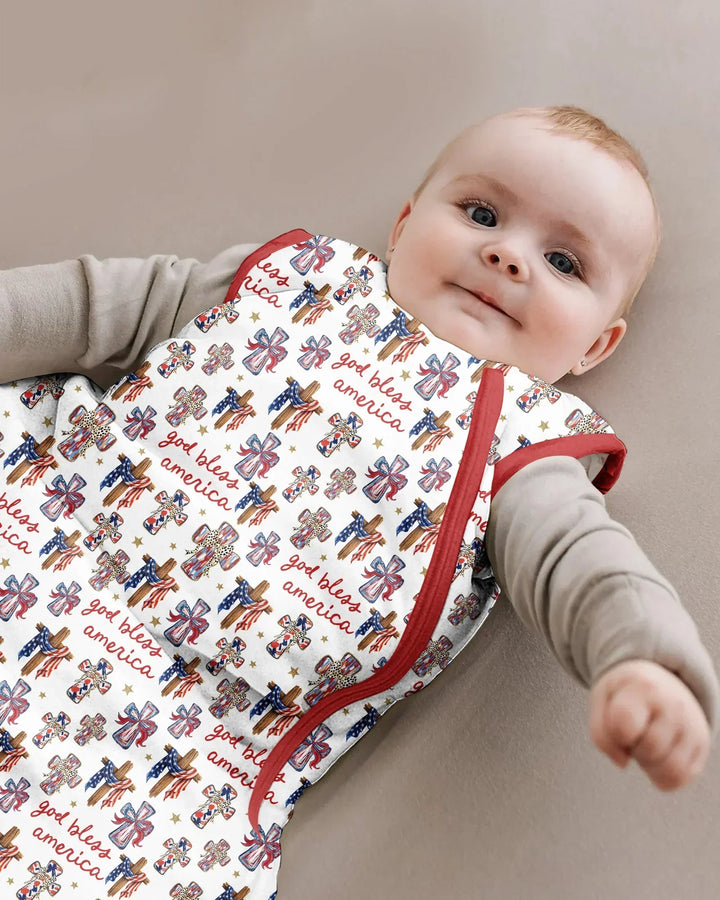 God Bless America Family Matching Bamboo Sleep Bag
